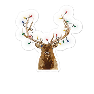 Holiday Elk Bubble-free stickers