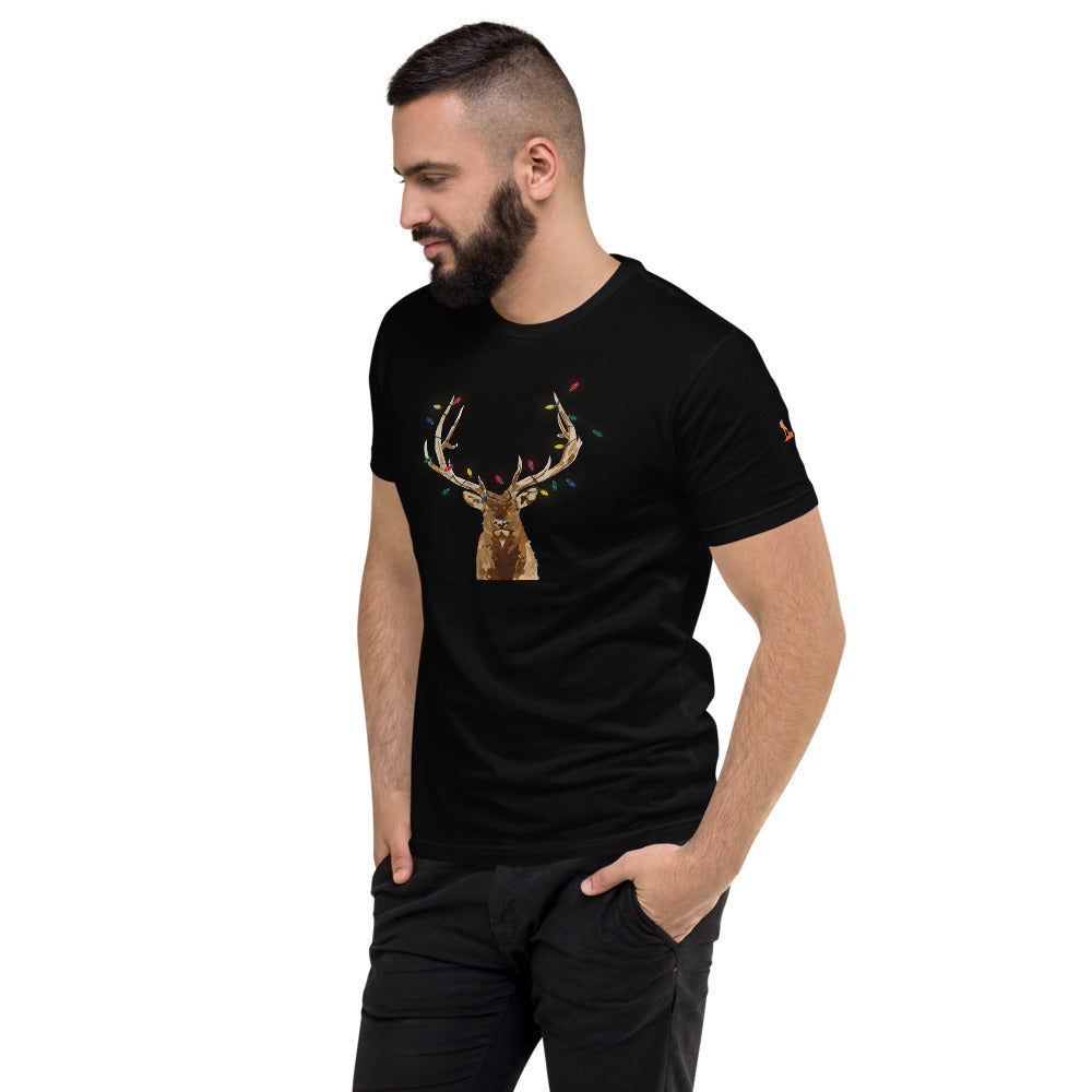 Men's Short Sleeve Holiday Elk T-shirt