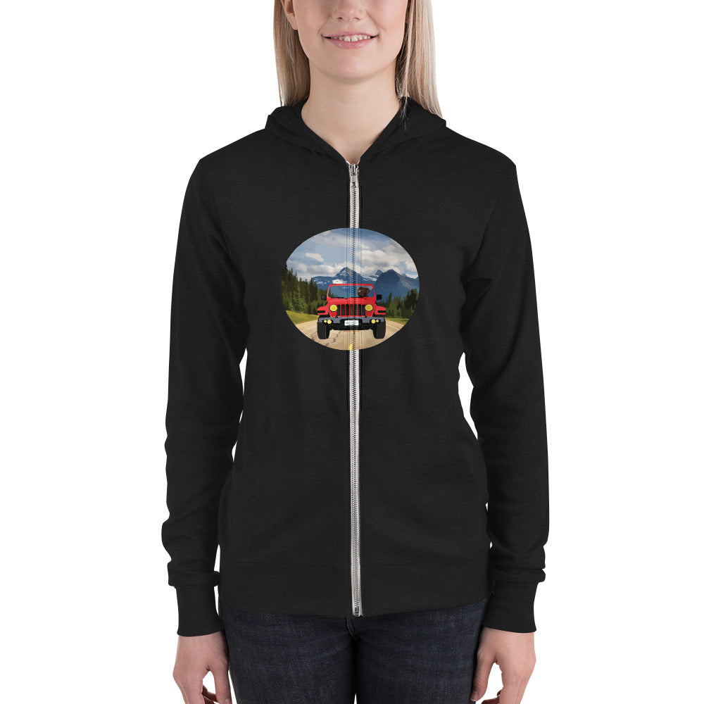 Women's Labrador Road Trippin' Unisex zip hoodie