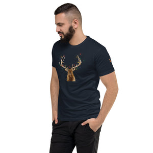 Men's Short Sleeve Holiday Elk T-shirt