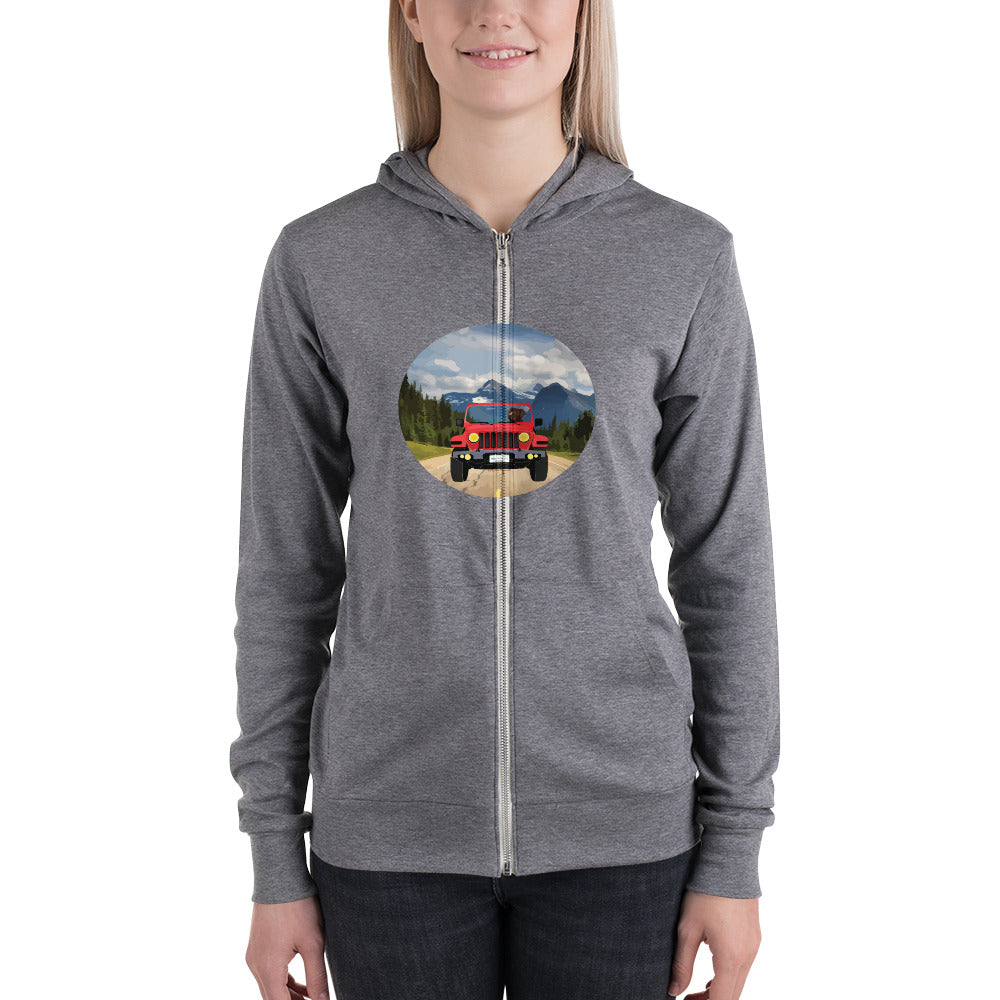 Women's Labrador Road Trippin' Unisex zip hoodie