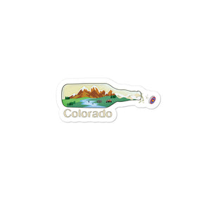 Mountain in a Bottle - Bubble-free sticker