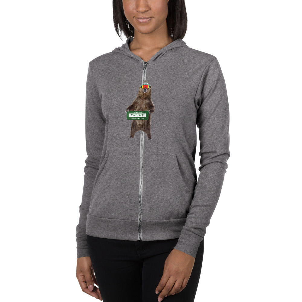 Colorado Bear Women's zip hoodie