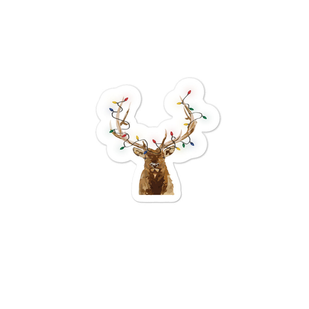 Holiday Elk Bubble-free stickers