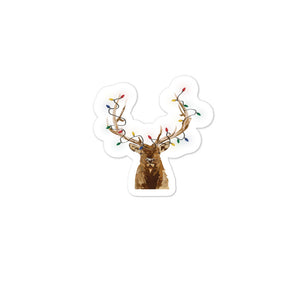 Holiday Elk Bubble-free stickers