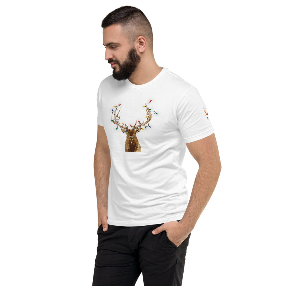 Men's Short Sleeve Holiday Elk T-shirt