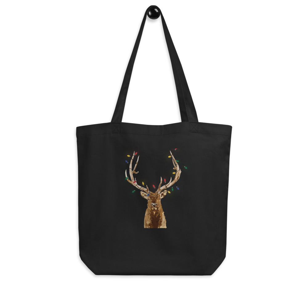 Holiday Elk Eco Tote Bag