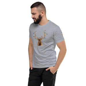 Men's Short Sleeve Holiday Elk T-shirt